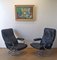 Scandinavian Leather Chairs, 1970s, Set of 2 5