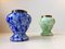 Vases Art en Verre avec Grillage en Laiton par Ruckl, Set de 2 3