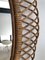 Italian Oval Wall Mirror with Rattan Bamboo Farme, 1950s, Image 11