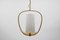 Mid-Century Modern Brass and Bubble Glass Pendant Lamp by Rupert Nikoll, Vienna, Austria, 1960s 3