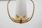 Mid-Century Modern Brass and Bubble Glass Pendant Lamp by Rupert Nikoll, Vienna, Austria, 1960s 7