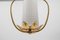 Mid-Century Modern Brass and Bubble Glass Pendant Lamp by Rupert Nikoll, Vienna, Austria, 1960s, Image 7