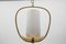 Mid-Century Modern Brass and Bubble Glass Pendant Lamp by Rupert Nikoll, Vienna, Austria, 1960s, Image 4