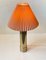 Cylindrical Table Lamp in Brass from Bergboms, Sweden, 1960s, Image 1