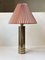 Cylindrical Table Lamp in Brass from Bergboms, Sweden, 1960s, Image 2