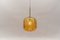 Lámpara colgante bola de cristal de Murano amarillo de Doria Leuchten, años 60, Imagen 4