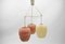 Mid-Century Modern Pendant Lamp in Glass and Metal, 1950s, Image 3