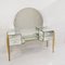 Large French Coiffeuse Glass Dressing Table for Ledies, 1950s 1