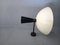 Vintage Wall Light in Black and White with Burnished Brass, 2000s 1