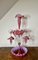 Large Victorian Cranberry Glass Epergne, 1860s, Image 2