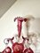 Large Victorian Cranberry Glass Epergne, 1860s 3