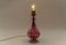 Lámpara de mesa Mid-Century moderna de cristal de Murano de cristal de Murano rosa, Italia, años 60, Imagen 3