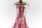 Lámpara de mesa Mid-Century moderna de cristal de Murano de cristal de Murano rosa, Italia, años 60, Imagen 4
