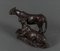 Bronze Two Lost Wax Lionesses Sculpture by Fratin Representing 2