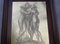 Vintage The Three Graces Drypoint Etching on Metal Plate, Framed 6