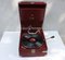 Tourne-Disque Portable HMV 101 Rouge avec Manivelle, Grande-Bretagne 1