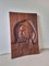 Carved Oak Wall Hanging Piece of Man with Pipe 2