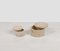 Mid-Century Decorative Boxes in Travertine in the style of Enzo Mari, Italy, 1970s, Set of 2, Image 14