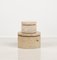 Mid-Century Decorative Boxes in Travertine in the style of Enzo Mari, Italy, 1970s, Set of 2 9