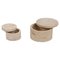 Mid-Century Decorative Boxes in Travertine in the style of Enzo Mari, Italy, 1970s, Set of 2, Image 2