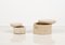 Mid-Century Decorative Boxes in Travertine in the style of Enzo Mari, Italy, 1970s, Set of 2, Image 3