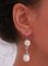 Ohrringe aus Roségold und Silber mit rosa Korallen und Diamanten 5