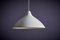 White Pendant Lamp in Aluminum by Lisa Johansson-Pape for Orno, 1960s 4