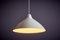 White Pendant Lamp in Aluminum by Lisa Johansson-Pape for Orno, 1960s 5