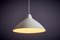 White Pendant Lamp in Aluminum by Lisa Johansson-Pape for Orno, 1960s, Image 5