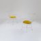 Vintage Iron and Yellow Velvet Armchairs, 1950s, Set of 2 2