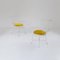 Vintage Iron and Yellow Velvet Armchairs, 1950s, Set of 2, Image 2