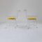 Vintage Iron and Yellow Velvet Armchairs, 1950s, Set of 2, Image 4
