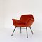 Fauteuil Vintage Rouge, 1950s 1