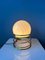 Lampade da tavolo Hollywood Regency Eyeball Mid-Century in vetro opalino, set di 2, Immagine 2