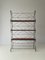 Italian Wire Structured Self-Standing Shelf Unit with 3 Shelves and 1 Magazine Rack, Italy, 1960s, Image 4