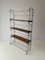 Italian Wire Structured Self-Standing Shelf Unit with 3 Shelves and 1 Magazine Rack, Italy, 1960s 2