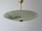 Mid-Century Modern Art Deco Style Glass Ceiling Lamp, Germany, 1950s 1