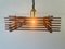 Large Mid-Century Italian Modern Adjustable Wood Ceiling Lamp from Esperia, Italy, 1960s 6