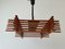 Large Mid-Century Italian Modern Adjustable Wood Ceiling Lamp from Esperia, Italy, 1960s 1