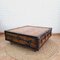 Industrial Trunk Coffe Table on Wheels, 1900s 7