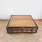 Industrial Trunk Coffe Table on Wheels, 1900s 3