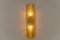 Yellow Tinted Structured Glass Sconce by Doria for Doria Leuchten, Germany, 1960s 2