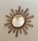 Gilded Brass Sun Mirror, 1960s 9