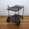 Perforated Black Metal Serving Cart by Mathieu Mategot, 1950s 3