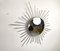 Vintage Brass Sunburst Mirror, 1970s, Image 4