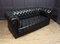 Black Leather Chesterfield Sofa, 1960, Image 15