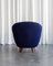 Italienischer Art Deco Sessel aus Stoff 4