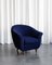 Italian Art Deco Armchair in Fabric, Image 1