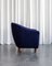 Italian Art Deco Armchair in Fabric 3