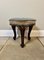 Victorian Carved Walnut Stool, 1860s, Image 5